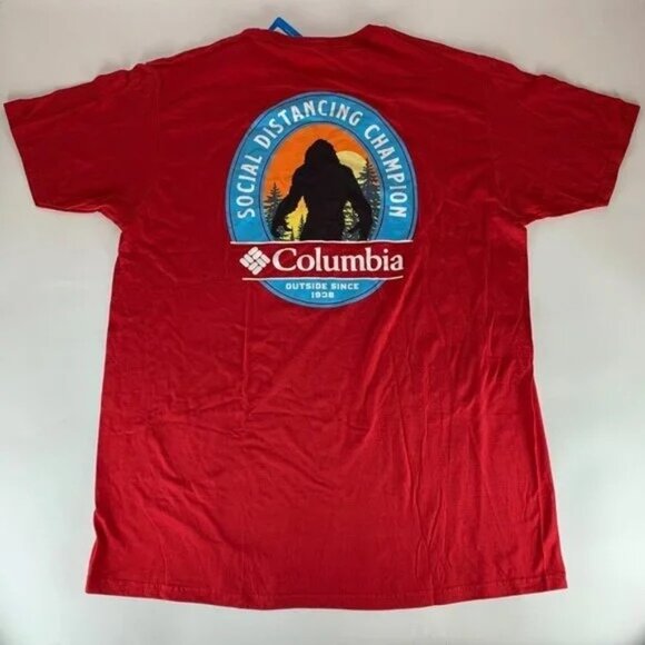 Lot of 6 Columbia Sportswear Multicolor Short Sleeve Crewneck Shirts Mens L and - Picture 8 of 9